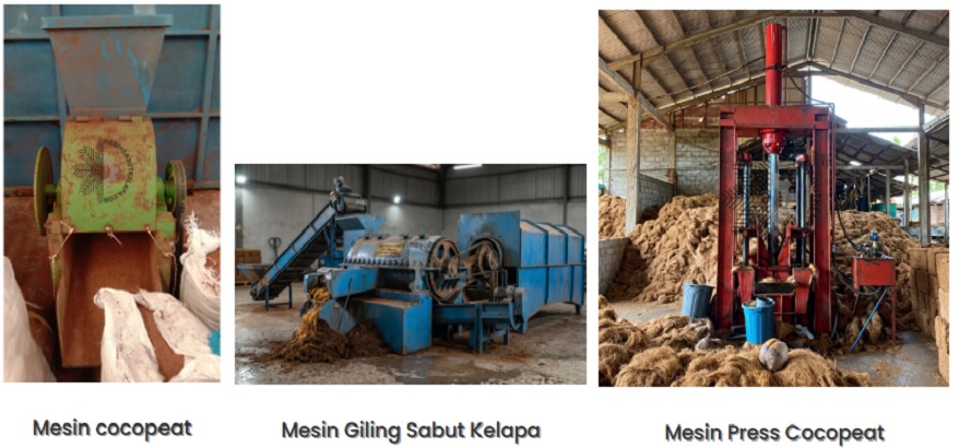 mesin  press  cocopeat block